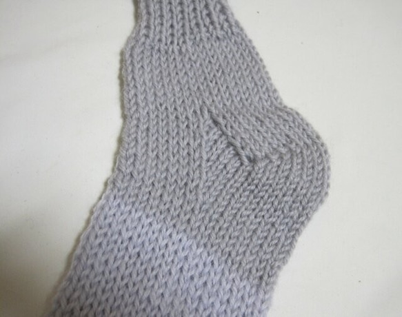 靴下　ウール100％手編みなのに安価 大人用Ｋ416 4枚目の画像
