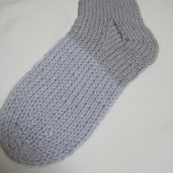 靴下　ウール100％手編みなのに安価 大人用Ｋ416 5枚目の画像