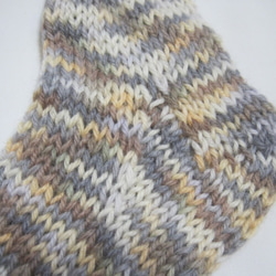 靴下　ウール100％手編みなのに安価  大人用Ｋ430 4枚目の画像