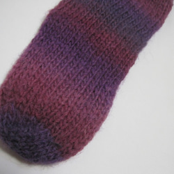 靴下　ウール100％手編みなのに安価  大人用Ｋ437 5枚目の画像