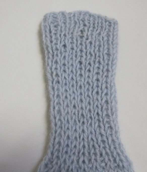 靴下　ウール100％手編みなのに安価  大人用Ｋ441 2枚目の画像