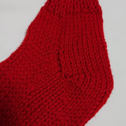 靴下　ウール100％手編みなのに安価 K458 4枚目の画像