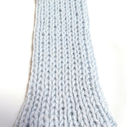 レッグウォーマー ウール100％ 手編み　やっぱりウールは肌触りが良く暖かい！K473 4枚目の画像