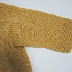 ウール100％　手編みで高品質の半袖カーディガン とても大きなサイズKS096 10枚目の画像