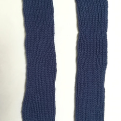レッグウォーマー ウール100％ 手編み　やっぱりウールは肌触りが良く暖かい！K338 2枚目の画像