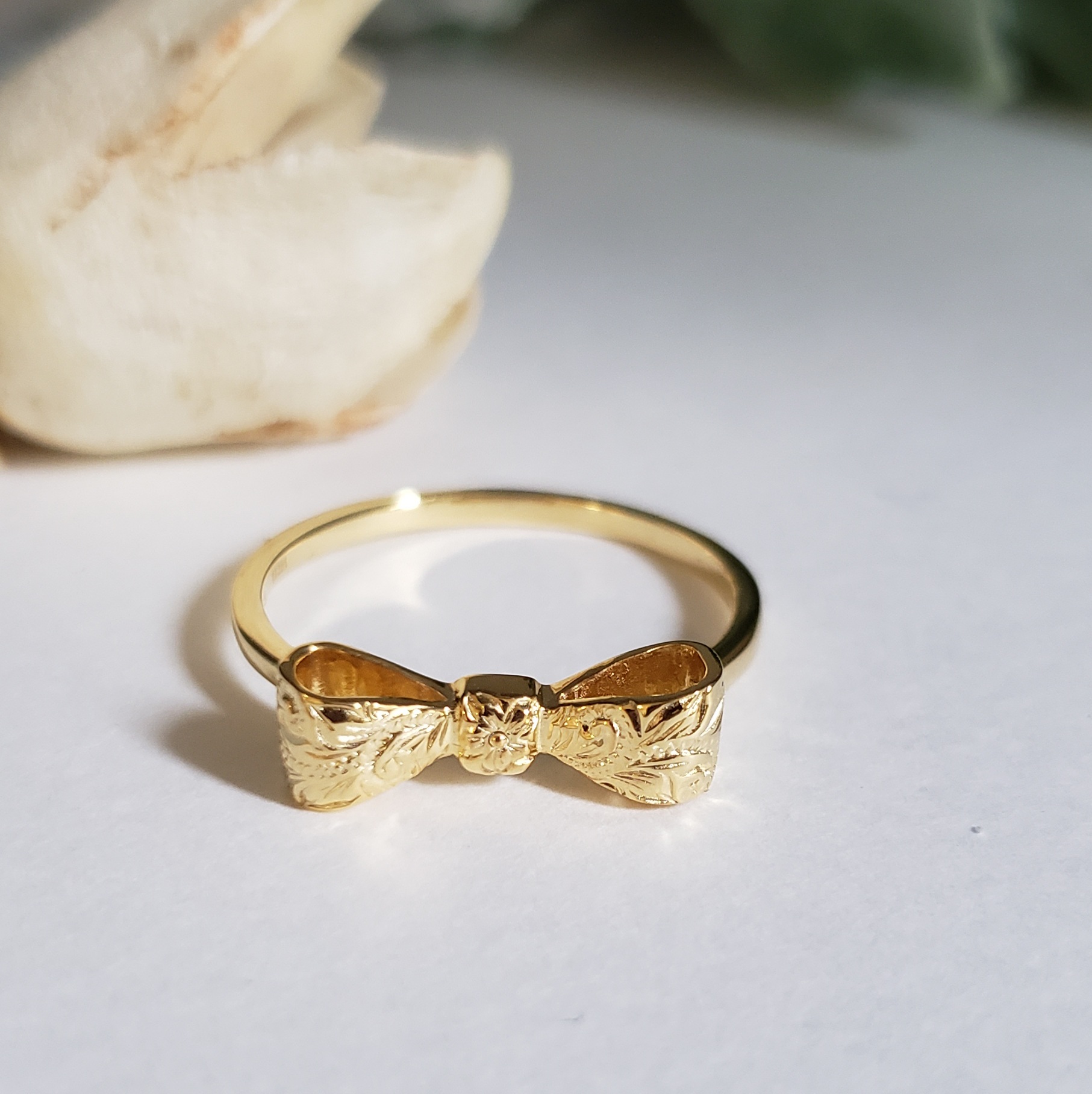 リボンハワイアンリングH090