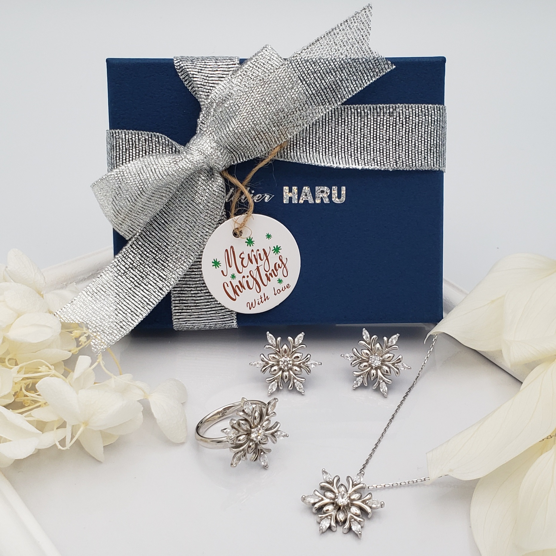 Creema限定クリスマスギフト雪の花セットセール<10%off>H００RH