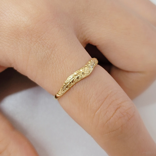 ハワイアン＊マイレ＊ゴールドリング H087G 指輪・リング アトリエ