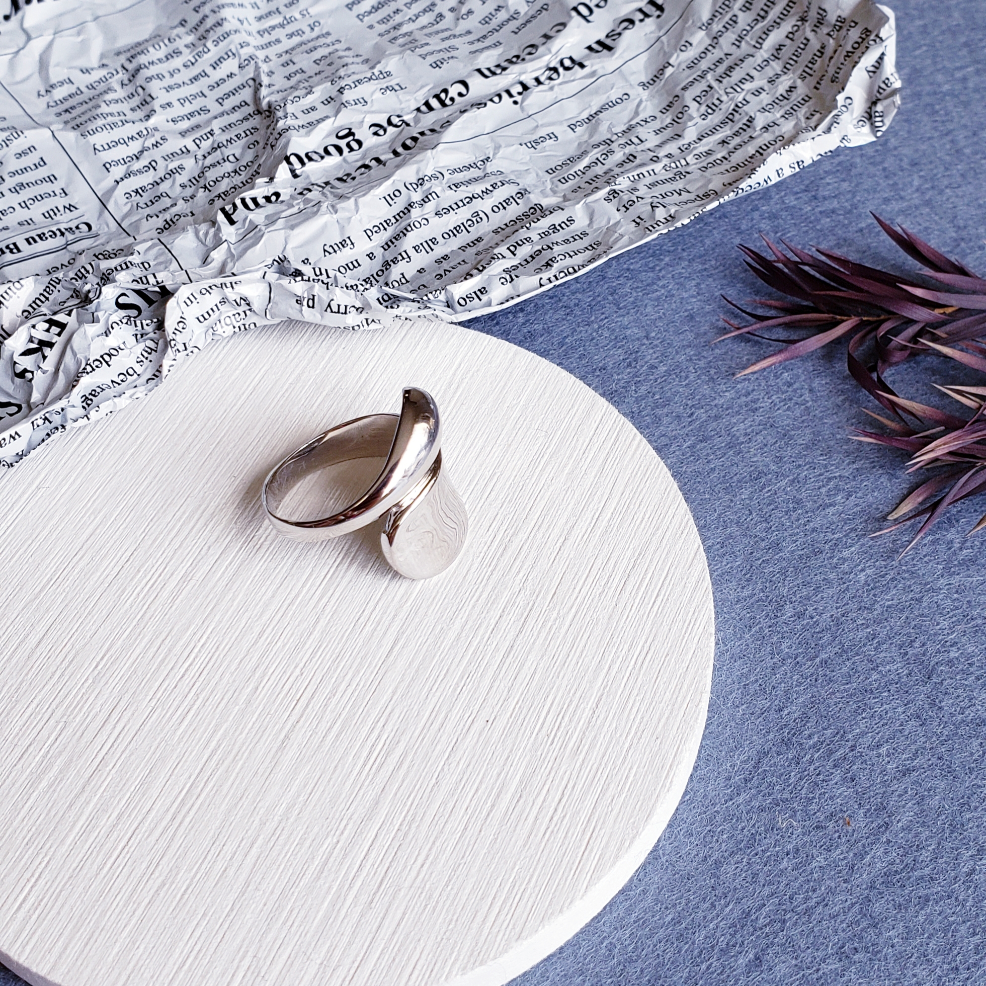 ドロップ　シルバーリング H001R<SV925＞ロジウム