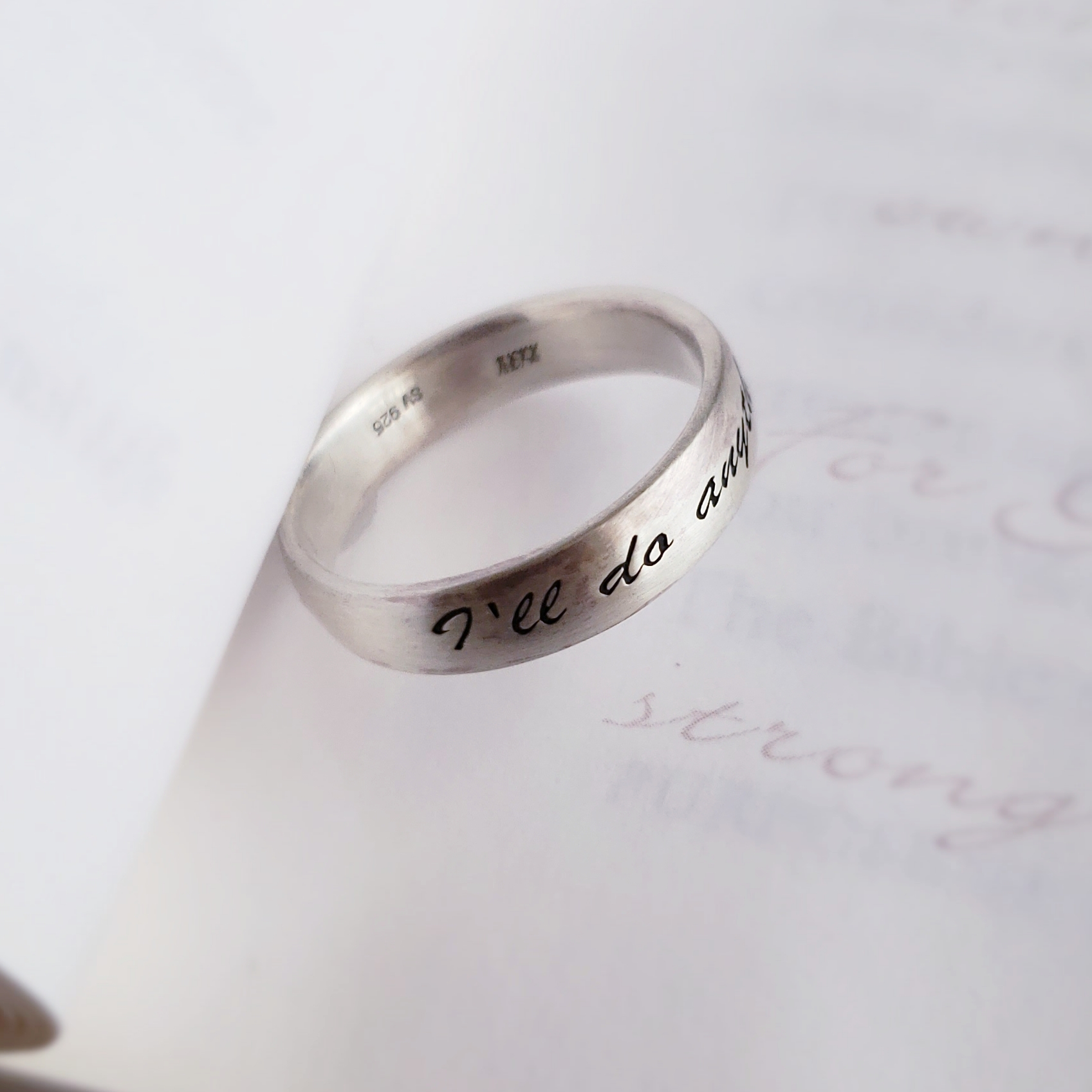 マットメッセージ♪リング＜SV925＞H006M