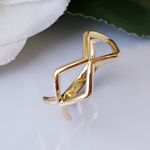 ◇ひし形ゴールドリング◇K18GP-H070G 指輪・リング アトリエ