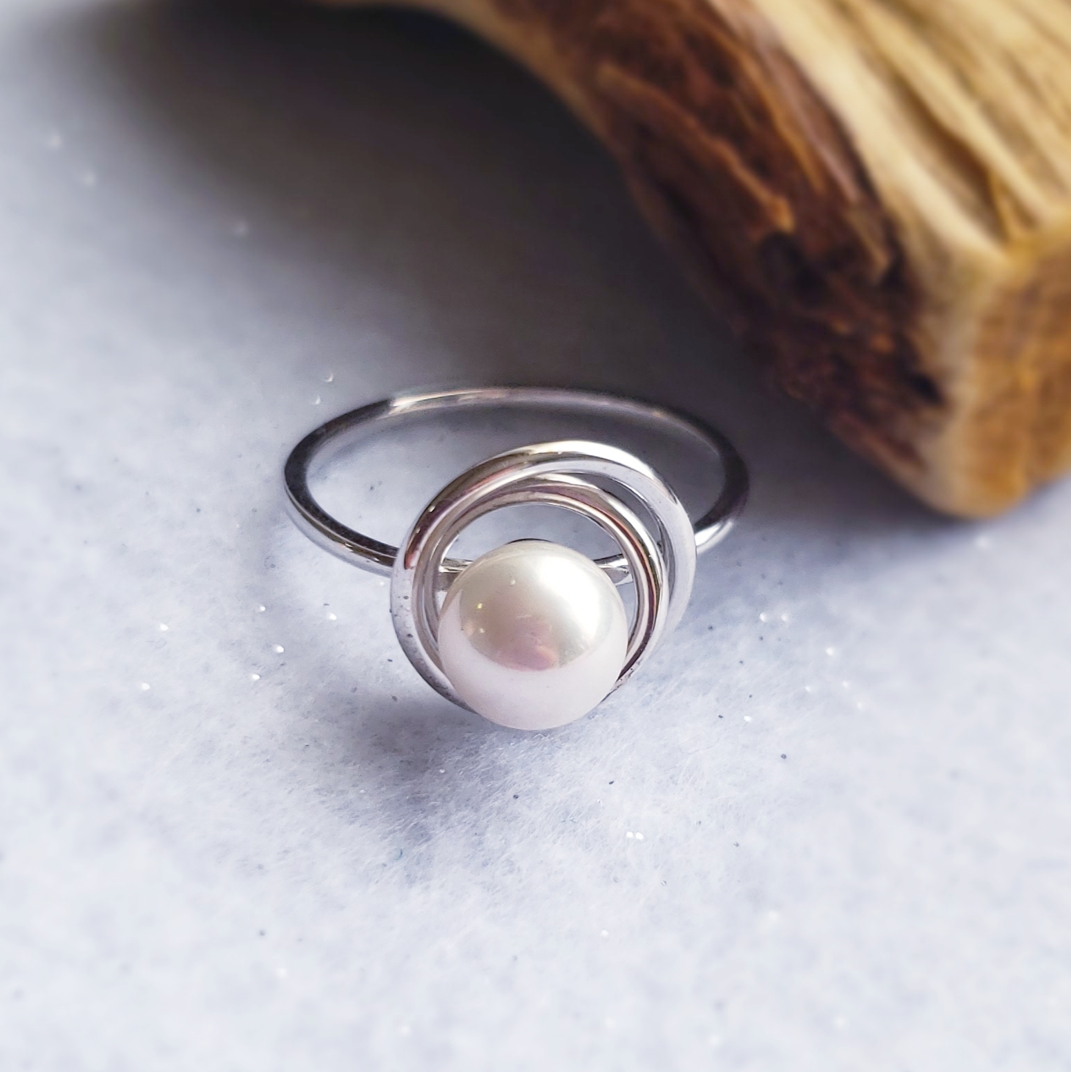 ○ワイヤパールリング○シルバーH031R