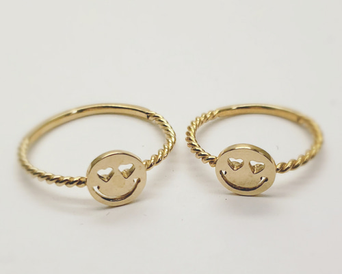 K10♥️.♥️スマイルリング H047 指輪・リング アトリエ HARU