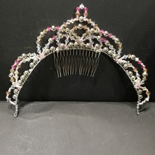 バレエ　ティアラ　ピンク ピンクのバレエティアラ☆ その他ヘアアクセサリー aimer