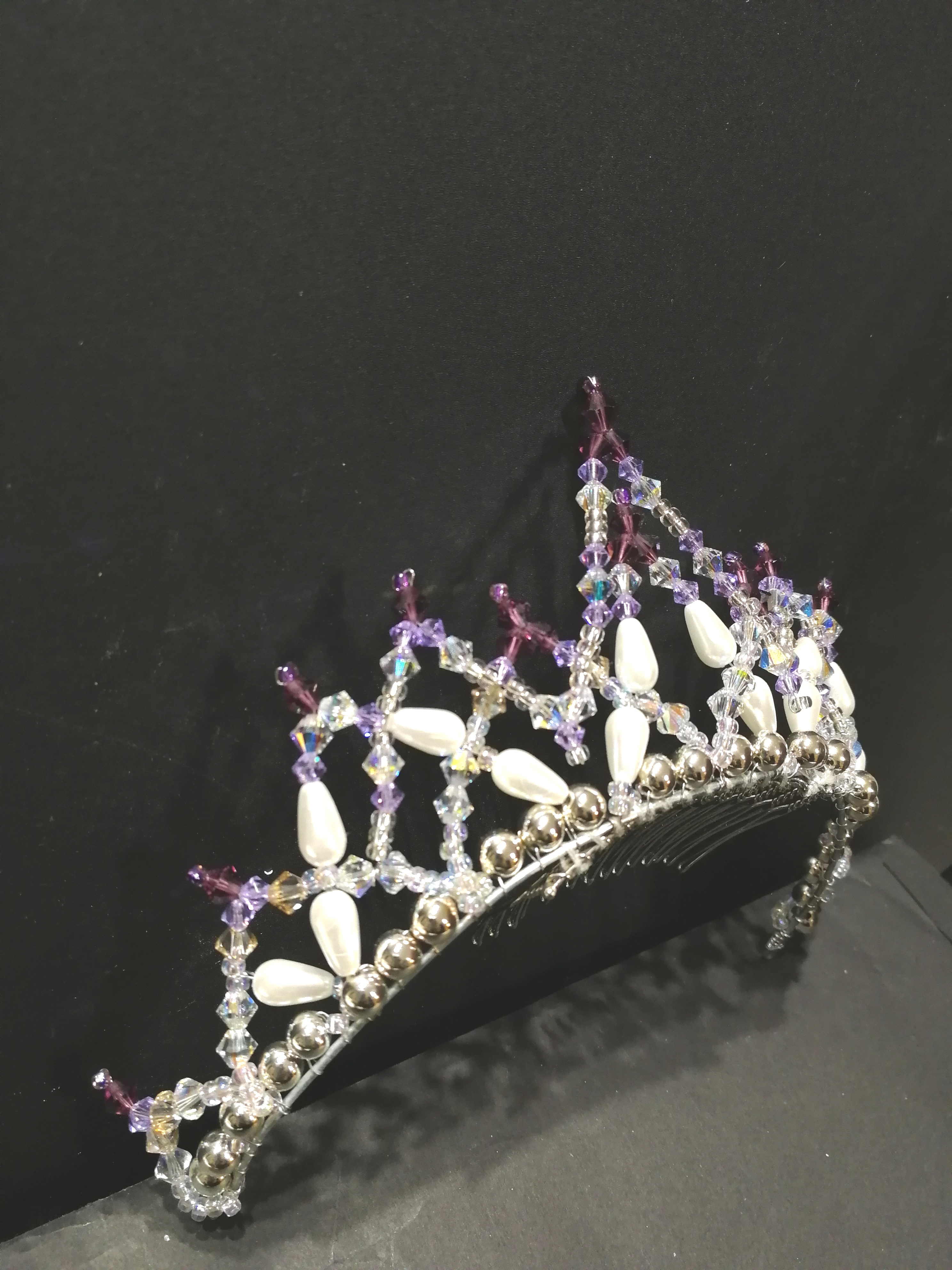 パープル系のバレエティアラ☆