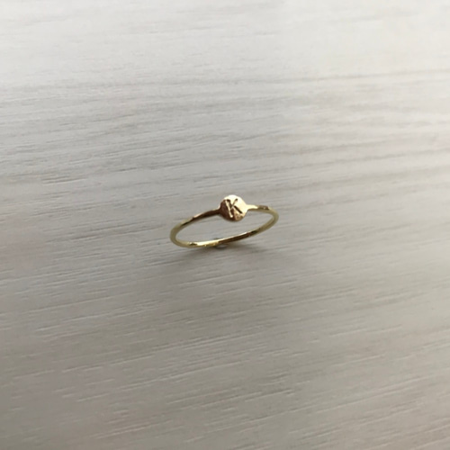 ⭐︎K18 18金リング⭐︎ イニシャルあり 楽天市場】地金 イニシャル ネーム リング 指輪 18金 18K K18 10