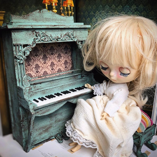 1/6 ミニチュア 家具 テーブル ブライスサイズ bjd 海外作家様