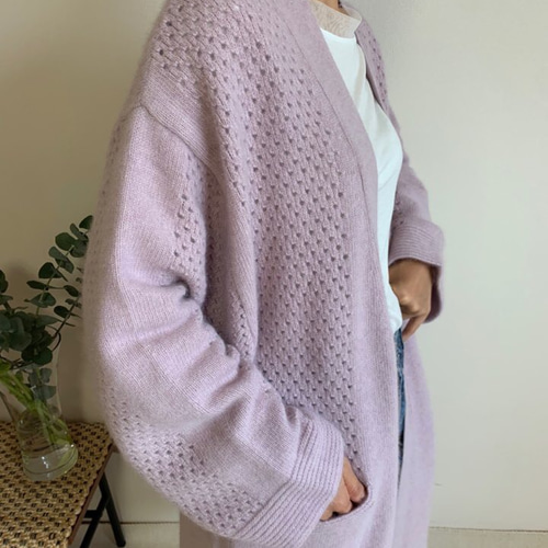 秋冬モヘアロングカーディガン カーディガン lanuance 通販 8001377