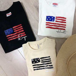 名前入り　Tシャツ 国旗柄 3枚目の画像