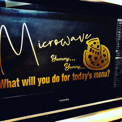 5. microwave oven sticker 1枚目の画像