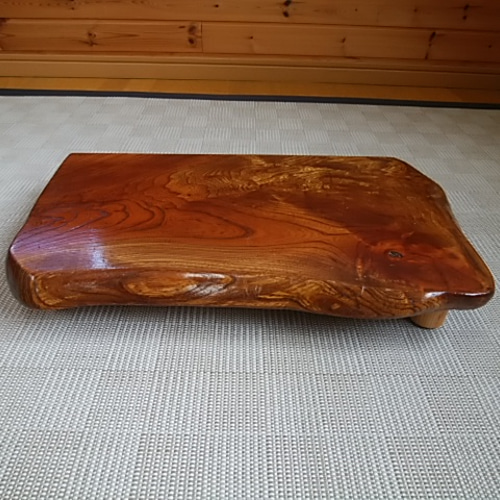 敷板 ケヤキ 約73.5×46.5cm 木製 飾り台 花台 和風 和室 床の間