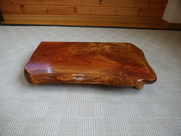 敷板 ケヤキ 約73.5×46.5cm 木製 飾り台 花台 和風 和室 床の間