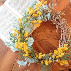 ミモザとユーカリとラナンキュラススワッグ / 母の日、お祝いギフト