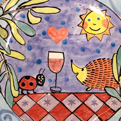 ハリネズミとワイン　Hedgehog with Wine 3枚目の画像