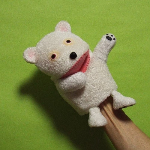ハンドパペット しろくまちゃん その他人形 こじら（小島明） 通販