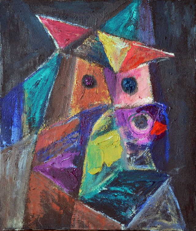 母子の森（アクリル絵画） 30,000円