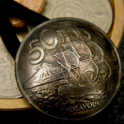 ＃H166  New Zealand Coin Hair Elastic 3枚目の画像
