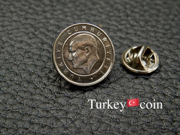 #L16 Turkey Coin Lapel Pin 2枚目の画像