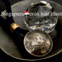 ＃H48  Singapura Coin Hair Elastic 3枚目の画像