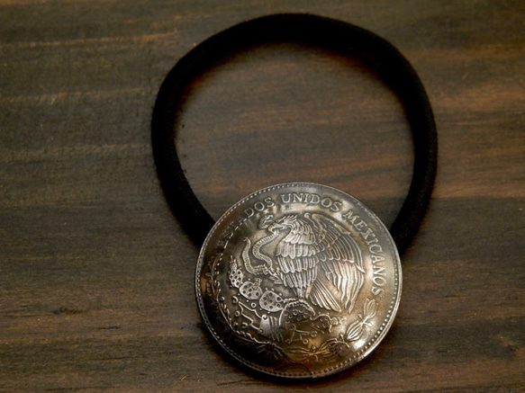 ＃H181  Mexico Coin Hair Elastic 5枚目の画像