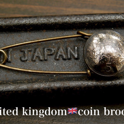 ＃B12 UK Coin Brooch 3枚目の画像