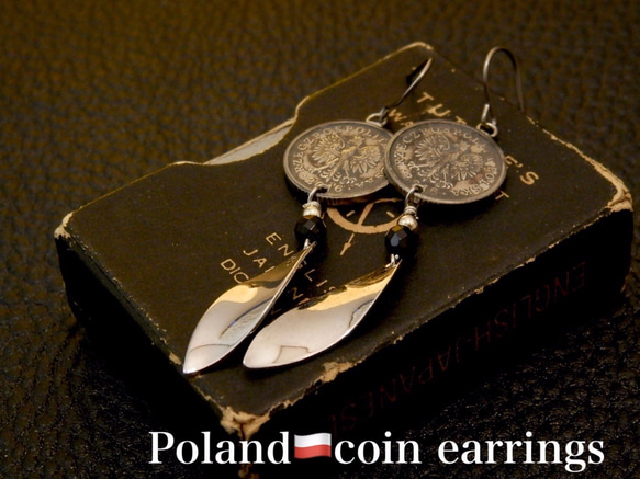 ＃E28　Poland Coin Earrings 2枚目の画像