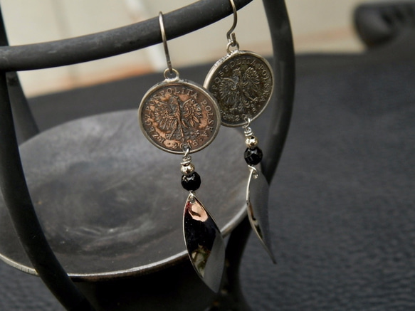 ＃E28　Poland Coin Earrings 3枚目の画像