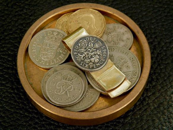 ＃M5  UK Coin Money Clip 1枚目の画像