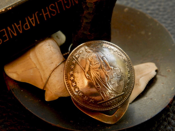 #S11 Switzerland Coin Scarf Clip 6枚目の画像