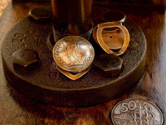#S11 Switzerland Coin Scarf Clip 7枚目の画像
