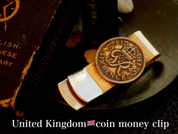 ＃M10 UK Coin Money Clip 2枚目の画像