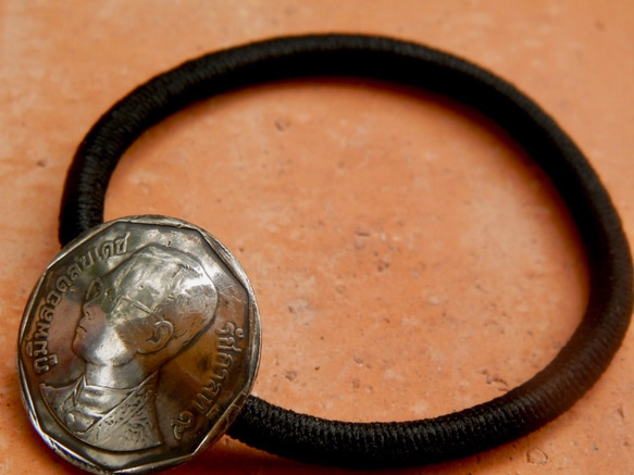 ＃H31　Kingdom of Thailand Coin Hair Elastic 6枚目の画像