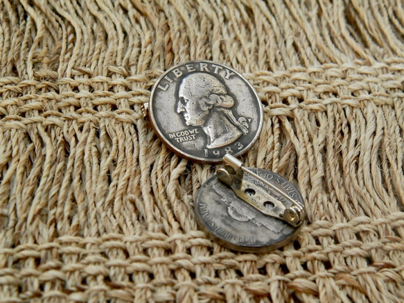 ＃B22　USA Coin Brooch 3枚目の画像