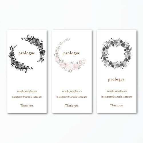 縦型ショップシール3種F☆サンキューシール名入オーダーアクセサリー