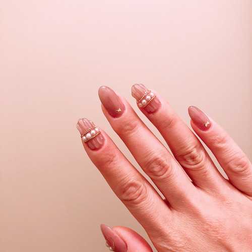 【No.008】ピンク系ネイルチップ♡チェック柄♡イニシャルシール50円 No.008】ピンク系ネイルチップ♡チェック柄♡イニシャルシール50円