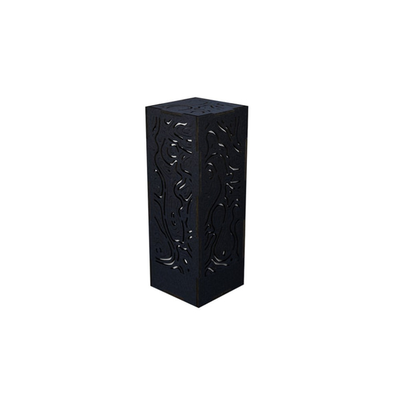 ミニ行灯 レギオン - 置き型照明 Mサイズ ブラック 1枚目の画像