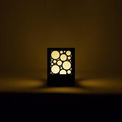 ミニ行灯 バブル - 置き型照明 Sサイズ ブラック 3枚目の画像