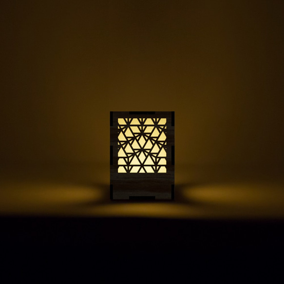 ミニ行灯 ベクトル - 置き型照明 Sサイズ マツ 3枚目の画像