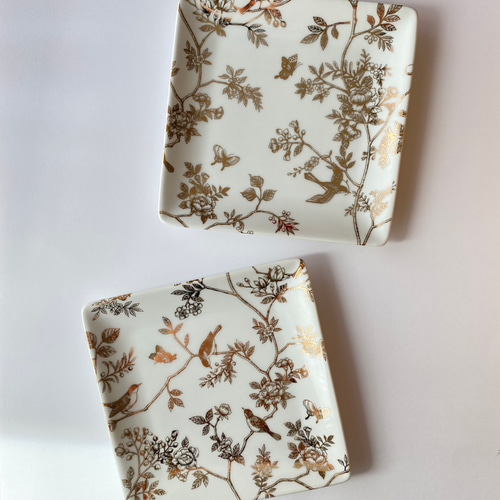 ポーセラーツ スクエアプレート プレートペア