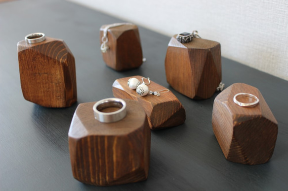 アクセサリーディスプレイ ウッドブロック 6個セット その他インテリア